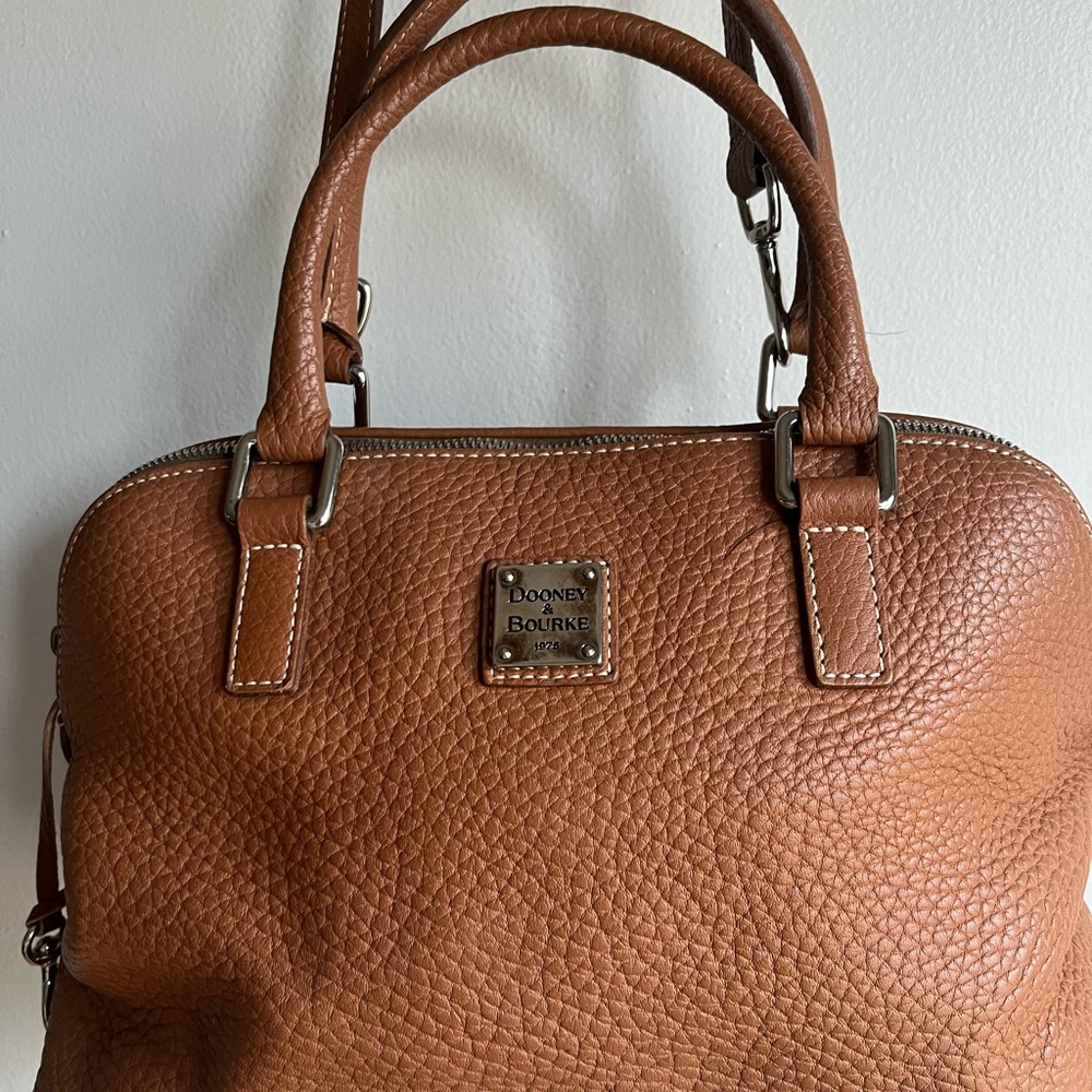 Dooney & Bourke Tan Leather Satchel